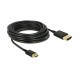 HDMI-HDMI Mini kabel z mrežno pove.  4,5 m Delock črn 3D 4K 8530154