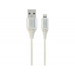 Kabel Apple USB/Lightning 2m bombažna zaščita bel Cablexpert 8519213