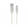 Kabel Apple USB/Lightning 2m bombažna zaščita bel Cablexpert 8519213