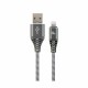 Kabel Apple USB/Lightning 2m bombažna zaščita siv Cablexpert 8519212