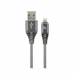 Kabel Apple USB/Lightning 2m bombažna zaščita siv Cablexpert 8519212