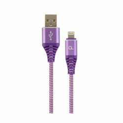 Kabel Apple USB/Lightning 2m bombažna zaščita vijola Cablexpert 8519211