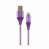 Kabel Apple USB/Lightning 2m bombažna zaščita vijola Cablexpert 8519211