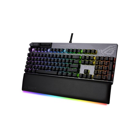 Tipkovnica ASUS ROG Strix Flare II Animate, ROG NX Red, PBT, RGB