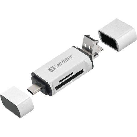 Čitalec kartic Sandberg USB-C/A in micro-USB