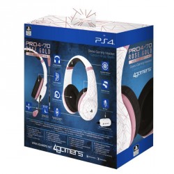 Slušalke 4GAMERS PS4 ROSE GOLD EDITION - ABSTRACT WHITE