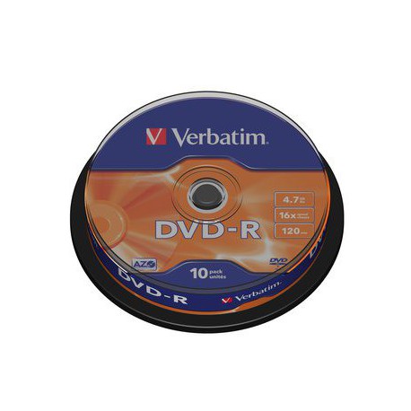 Mediji DVD-R 4.7GB 16x Verbatim Spindle-10 (43523)