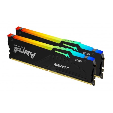 Pomnilnik DDR5 32GB (2x16GB) 4800MHz Kingston FURY Beast RGB