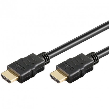 GOOBAY HDMI 2.0b pozlačen 15m črn kabel