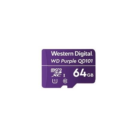 Pomnilniška kartica WD Purple 64GB Surveillance microSD, UHS 1
