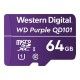 Pomnilniška kartica WD Purple 64GB Surveillance microSD, UHS 1