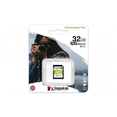 Pomnilniška kartica SDHC KINGSTON 32GB CANVAS SELECT Plus, C10 UHS-I U1 V10