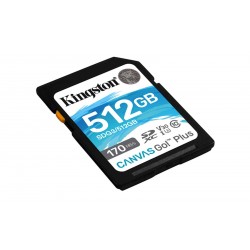 Pomnilniška kartica SDXC KINGSTON 512GB Canvas GO Plus, C10, UHS-I, U3, V30