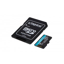 Pomnilniška kartica SDXC KINGSTON micro 128GB Can. Go Plus, UHS-I, V30, adapter
