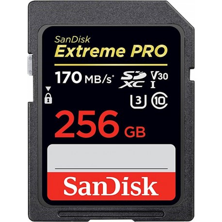 Pomnilniška kartica SDXC SANDISK 256GB EXTREME PRO, UHS-I (U3), V30