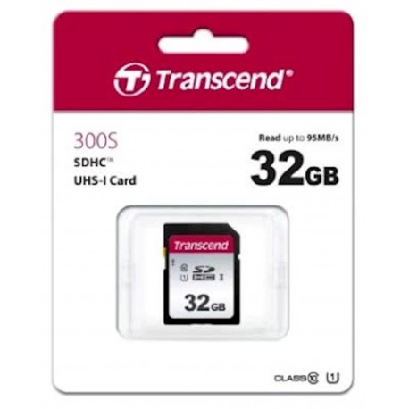 Pomnilniška kartica SDHC TRANSCEND 32GB 300S, C10, UHS-I Speed Class 1 (U1)