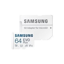Pomnilniška kartica SAMSUNG microSD EVO PLUS 2021 64GB, adapter