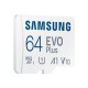 Pomnilniška kartica SAMSUNG microSD EVO PLUS 2021 64GB, adapter
