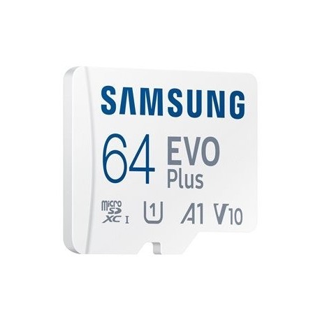 Pomnilniška kartica SAMSUNG microSD EVO PLUS 2021 64GB, adapter