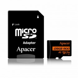 Pomnilniška kartica microSD XC 128GB APACER UHS-I U3 V30 R100 A2 8930031