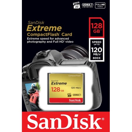 Pomnilniška kartica CF SANDISK 128GB EXTREME UDMA7