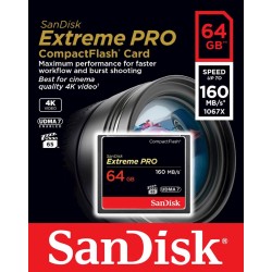 Pomnilniška kartica CF SANDISK 64GB EXTREME PRO UDMA7, VPG-65