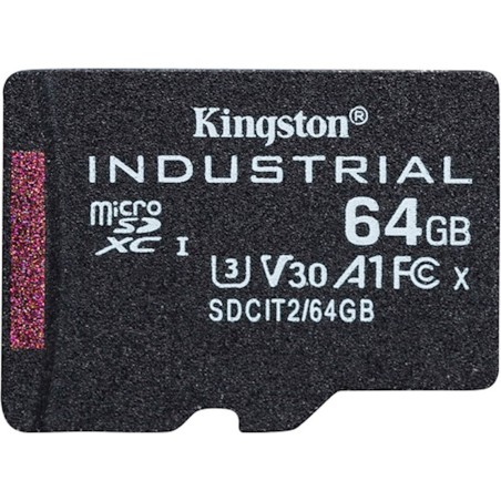 Pomnilniška kartica SDXC Kingston micro 64GB INDUSTRIAL, UHS-I, U3, V30, A1