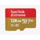 Pomnilniška kartica SDXC SANDISK MICRO 128GB EXTREME, A2, UHS-I, V30, adapter