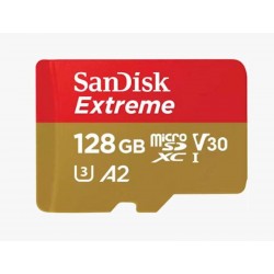 Pomnilniška kartica SDXC SANDISK MICRO 128GB EXTREME, A2, UHS-I, V30, adapter
