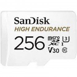 Pomnilniška kartica SDXC SanDisk micro 256GB MAX ENDURANCE, U3, V30, adapter