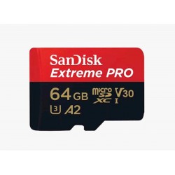 Pomnilniška kartica SDXC SANDISK MICRO 64GB EXTREME PRO, UHS-I, V30, adapter