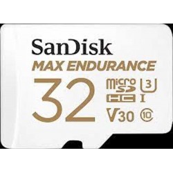 Pomnilniška kartica SDHC SanDisk micro 32GB MAX ENDURANCE, C10, U3, V30, adapter