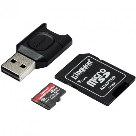 Pomnilniška kartica KINGSTON Canvas React Plus microSD 128GB UHS-II U3 V90