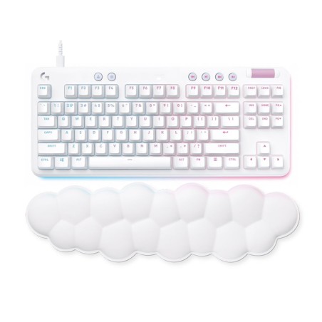 Tipkovnica Logitech G713 TKL Gaming, RGB, Tactile, USB, bela