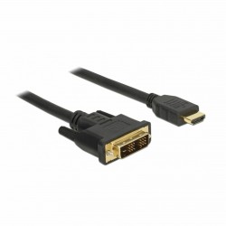 HDMI-DVI-D 18+1 kabel 0,5m Delock