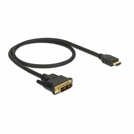 HDMI-DVI-D 18+1 kabel 0,5m Delock