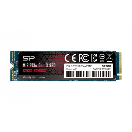 Trdi disk SSD 512GB Silicon Power M.2 PCI-E Ace A80 Gen 3x4 NVMe