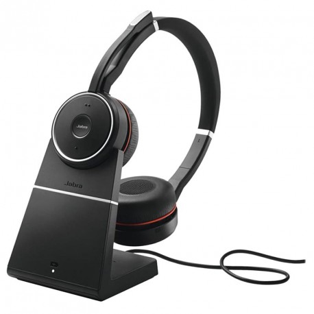 Slušalka Jabra Headset Evolve 75 MS Duo s postajo za polnjenje