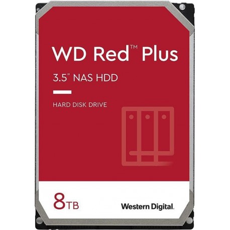 WD trdi disk 8TB SATA3, 6Gb/s, 5640, 128MB RED PLUS