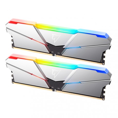 Pomnilnik DDR5 16GB (2x8GB) 4800MHz Netac Shadow RGB C40 Silver