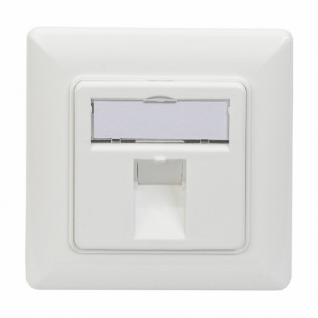 Vtičnica 1xRJ45 kotna 80x80 Digitus