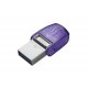 USB C & USB DISK Kingston 128GB DT microDuo3G3, 3.2 Gen1, OTG