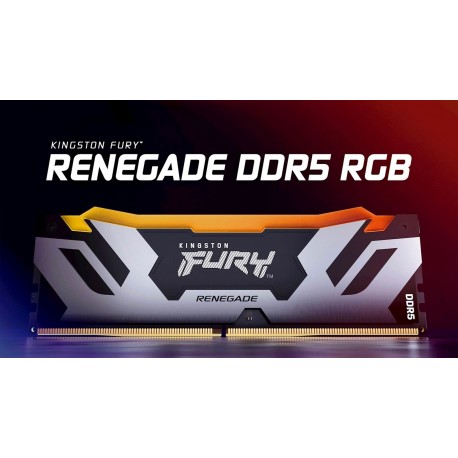 Pomnilnik DDR5 16GB (1x16GB) 6000 FURY Renegade RGB, KF560C32RSA-16