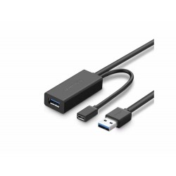 Ugreen USB podaljšek z možnostjo napajanja, 10M