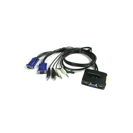 Preklopnik 2x PC, USB/VGA/avdio, LevelOne KVM-0223