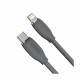 Kabel Apple USB C/Lightning 1.2m 20W PD Silica gel črn Baseus 8519298