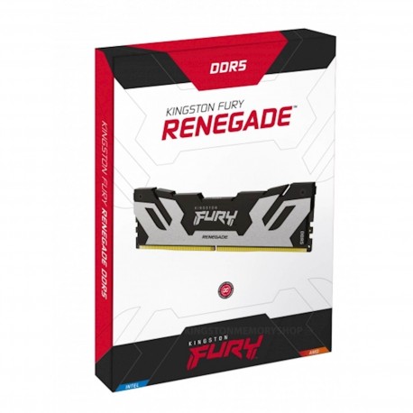 Pomnilnik DDR5 16GB (1x16GB) 6400 FURY Renegade Silver, KF564C32RS-16