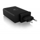 Icybox 4 portni 100W USB polnilnik s Power Delivery 3.0 in GaN podporo