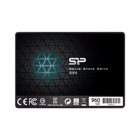 SSD disk 960GB SATA3 SILICON POWER Slim S55, SP960GBSS3S55S25