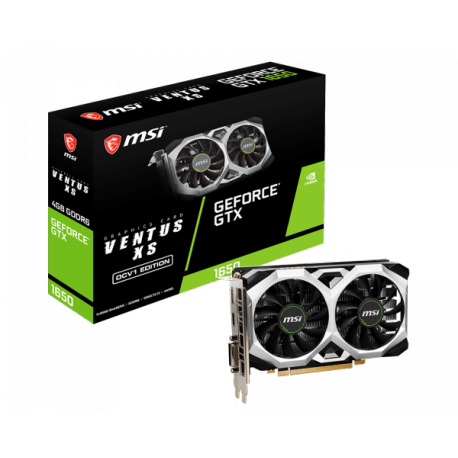 Grafična kartica MSI GTX1650 D6 Ventus XS OCV1 4GB GDDR6 HDMI DVI DP